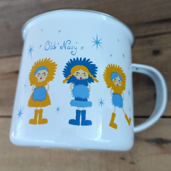 Vintage Old Navy Eskimo Enamelware Mug - Picture 5 of 6